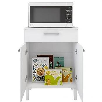 Armario Hogar Venprodin 2 Puertas 1 Cajón Blanco 84x61x39 cm
