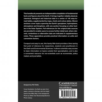 Manual de Cambridge de Datos en Ciencias de la Tierra (Edición en Rústica)