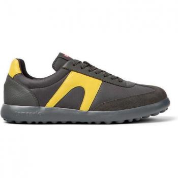 CAMPER Pelotas XLite - Men's Grey Sneakers, Size 42, Cotton/Smooth Leather