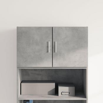 Armario de Pared Madera Ingeniería Gris Hormigón 70x42,5x40 cm - Armario de Almacenamiento Flotante y Colgante
