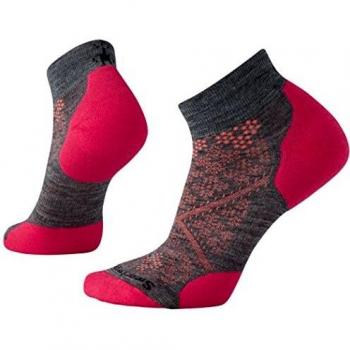 SmartWool PhD Run Light Elite Low Cut Sock, otoño/Invierno, Mujer, Color Medium Gray, tamaño Small