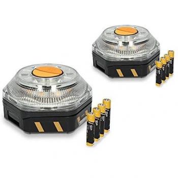 KSIX smart your tech Pack 2 Unidades Luz de Emergencia Baliza V16 Homologada DGT, para Coches y Motos