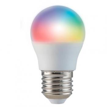 Bombilla Inteligente LED E27 5W RGB Multicolor WiFi + Bluetooth 470 Lúmenes Temperatura Ajustable Compatible con Alexa y Google