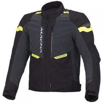 Giubbino macna Hombre Traction impermeable visión nocturna nero-giallo-grigio oscuro Talla XL