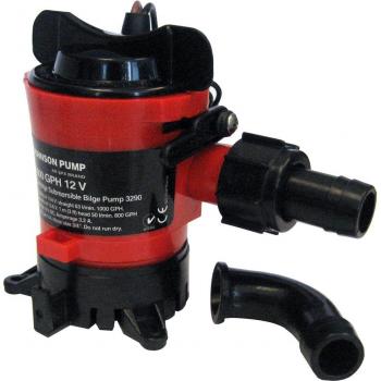Johnson Pump 32503 500 GPH Bilge Pump 3/4 Inch Hose 12V Dura Ports