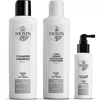 Nioxin - Kit de 3 Pasos - Tratamiento para Cabello Natural con Debilitamiento Leve e Hidratación Ligera