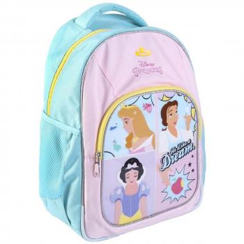 Mochila Escolar Mediana Princess Pink con Estampado de Princesas Disney - Cerdá
