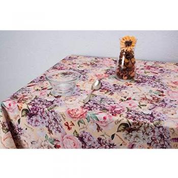 Boheme Mantel Navidad Shabby Allover, 100% Algodón, Beige, 160 x 250