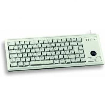 Teclado CHERRY G844400 PS2 QWERTY Inglés del Reino Unido con trackball, con cable, compacto, color gris