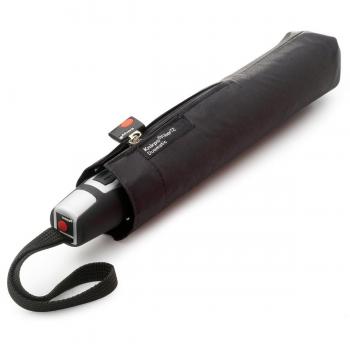 Knirps FiberT2 Duomatic 878 - Paraguas Compacto con Funda, Color Negro