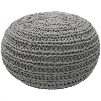 Overseas Puff tejido 30x50 cm topo