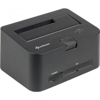 Sharkoon QuickPort Combo - Base de Conexión para Disco Duro, Negro