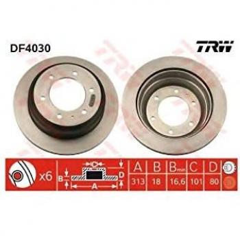 Disco de freno ventilado TRW DF4030, 1 pieza