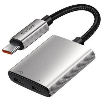 Adaptador de Audio 2 en 1 Mcdodo CA-5570 USB-C a 2x USB-C con DAC para Samsung y Apple
