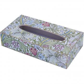 Fundashop FCPV29 - Caja Cubre Kleenex, Decorada en Morris, Madera, Color Hueso y Gris