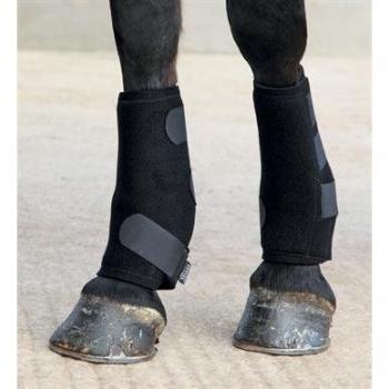 Transpirable deportes botas Caballo protección tendón espolón Shin ligamentos, Shires Breathable Sports Boots - MEDIUM SIZE, negro