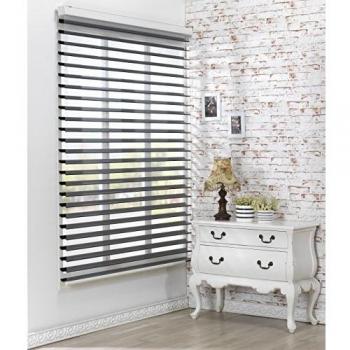 Custom corte a tamaño, [winsharp Triple Cisne] Roller Sheer pantalla de tela Horizontal ventana & tratamientos,, W x H