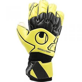 uhlsport ABSOLUTGRIP Flex Frame Carbon Guantes, Juventud Unisex, Amarillo, 9