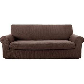 Deconovo Funda para Sofá Prodector del Mueble 3 Plazas Chocolate