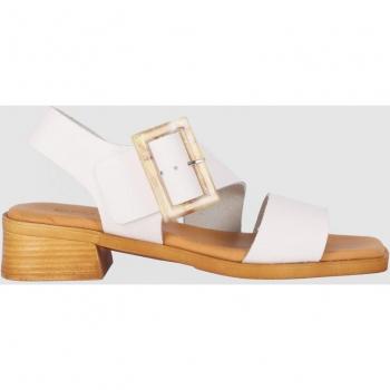 Chika10 Leather POLEA 01 Sandalia de Tacón Blanco/White