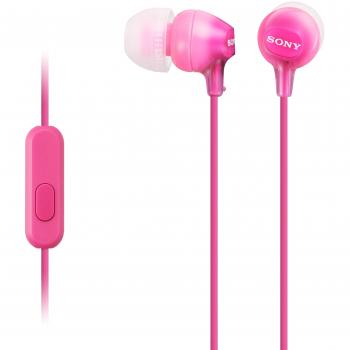 Sony MDREX15AP, pink EX-series headphones with cable driver