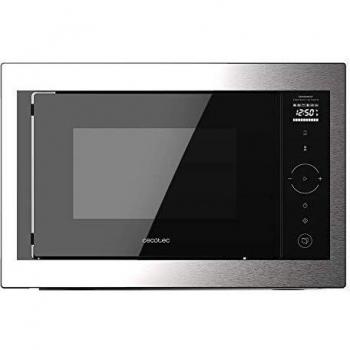 Microondas encastrable digital táctil de 25 litros con grill GrandHeat 2500 Built-In Touch Steel Black Cecotec