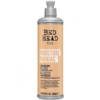 Champú Hidratante Tigi Bed Head Moisture Maniac 400 ml - Champú hidratante para todo tipo de cabello, formulado con ingredientes que aportan hidratación y suavidad, tamaño de 400 ml