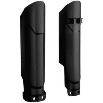 POLISPORT Protector de horquilla envolvente completo para motocicletas KTM, HUSQVARNA, GAS GAS, SHERCO 15-23, fabricado en plástico resistente a los impactos, color negro