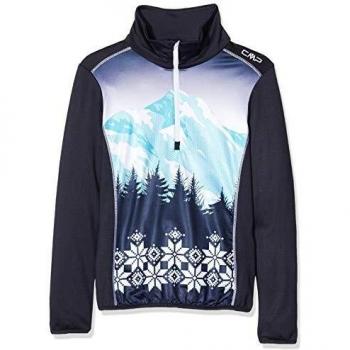 CMP 39l2535 - Camiseta de esquí para niña, Niñas, 39L2535, Azul/Negro, 128