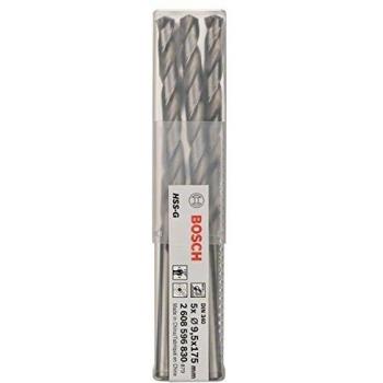 Bosch 2 608 596 830 - Pack de 5 brocas para metal HSS-G, DIN 340