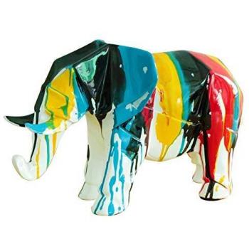 Figura Elefante Kuatéh Amón 33x15x21 cm Multicolor