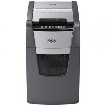 Rexel Optimum Autofeed Destructora de Papel de Alimentación Automática y Corte en Partículas P4, 150 Hojas, Papelera Extraíble de 44 Litros, 2020150X