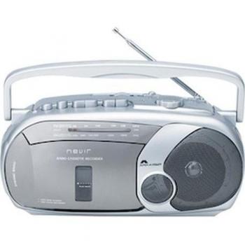 RADIO CASSETTE NEVIR NVR416T PLATA GRABADOR
