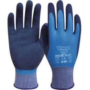 Guante de nitrilo desechable talla L ultra resistente WonderGrip Aqua Latex WG318