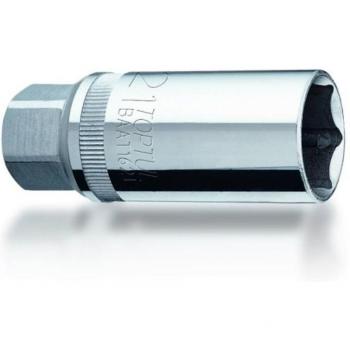 Llave para bujías TOPTUL BAAT1216, fabricada en acero al cromo vanadio, longitud de 12 pulgadas, diseño de doble extremo, compatible con bujías de diferentes tamaños, acabado pulido para resistencia a