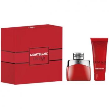Montblanc Legend Red Set de Regalo para Hombre - Eau de Parfum Spray 50 ml + Gel de Ducha 100 ml, Estuche de Perfumes 1 pieza