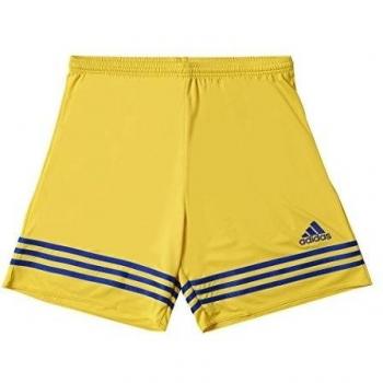 adidas Entrada 14 SHO - Pantalón corto para hombre, color amarillo / azul, talla 152