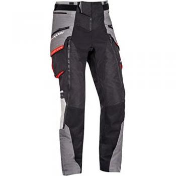 Ixon Pantalones de Moto Ragnar Negros - Pantalones textiles para motocicletas, color negro, talla M