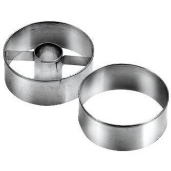 Cortapastas Redondo Delicia 5,5 cm - Set de 2 Moldes Metálicos para Galletas