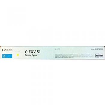 Canon Original Toner C-EXV51 Cyan 60.000 Pages