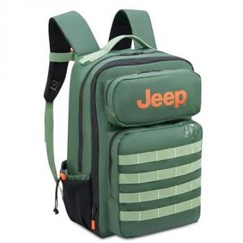Mochila táctica Delsey Paris x JEEP 39L verde naranja