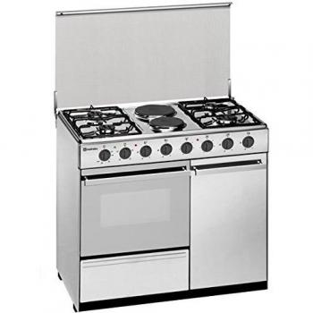 Cocina Eléctrica/Butano Meireles E920W de 90cm en Blanco