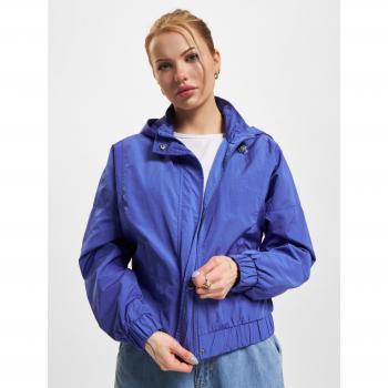 Urban Classics Women's Oversized Shiny Crinkle Nylon Jacket - Sporty Blue