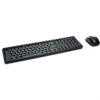 Set de Escritorio Inalámbrico Pro Fit de Bajo Perfil - Teclado y Ratón Negro, Diseño Italiano