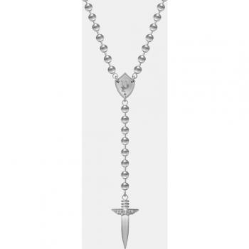 Collar de hombre Police de acero con cuentas