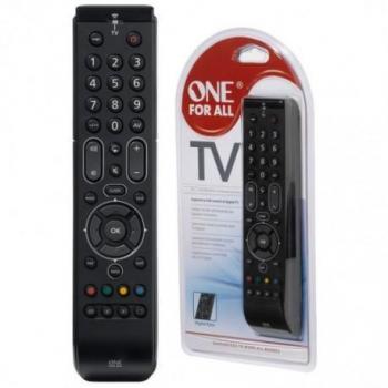 One for All Essence TV URC7110 Mando a Distancia Universal Infrarrojo (IR) Botones Negro