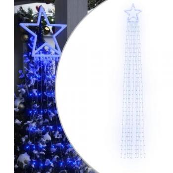 Luces para Árbol de Navidad 320 LED Adorno Navideño de Jardín 375 cm Color Azul, Blanco cálido, Blanco frío