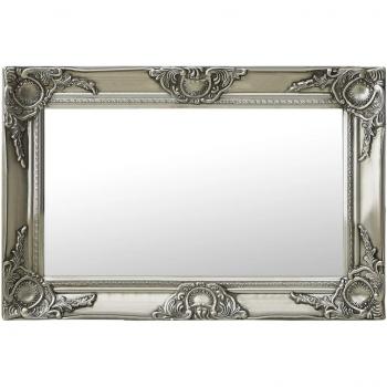 vidaXL Wall Mirror Baroque Style 60x40 cm Silver