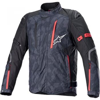 Chaqueta de Moto Alpinestars RX-5 Drystar® Negro-Camuflaje-Rojo Intenso, textil, multicolor, talla L