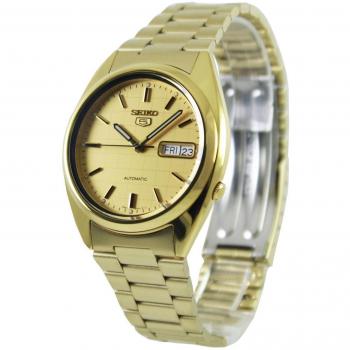 Seiko 5 Automatic Men's Watch with Gold Dial SNXL72K1